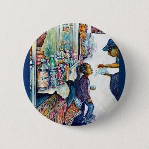 Badge Rond 5 Cm Finit par produire de l'espoir