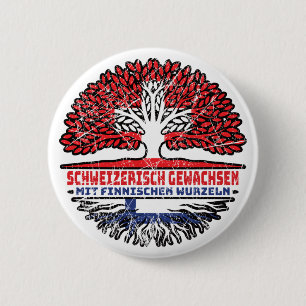 Badge Rond 5 Cm Finlande Sapin commun