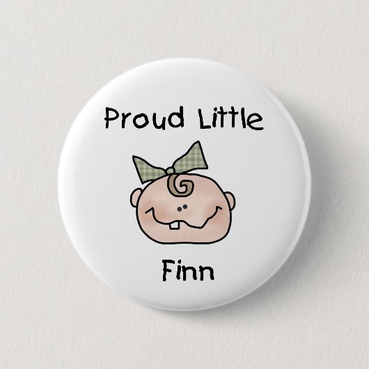 Badge Rond 5 Cm Finn fier de bébé petit (Devant)