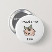 Badge Rond 5 Cm Finn fier de bébé petit (Devant & derrière)