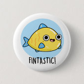 Badge Rond 5 Cm Fintastic Funky Fish Pun (Devant)