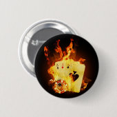 Badge Rond 5 Cm Fire Poker (Devant & derrière)