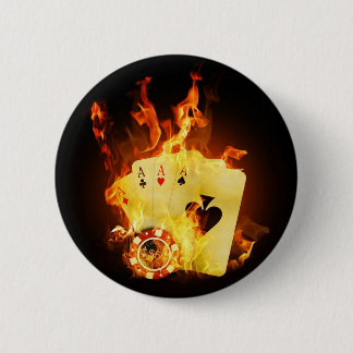 Badge Rond 5 Cm Fire Poker