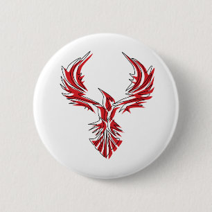Badge Rond 5 Cm Firebird - Phoenix