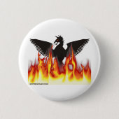 Badge Rond 5 Cm FireBird/Phoenix (Devant)