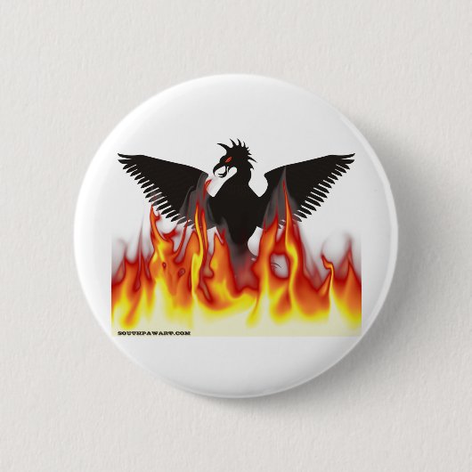 Badge Rond 5 Cm FireBird/Phoenix (Devant)