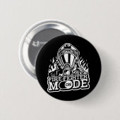 Badge Rond 5 Cm Firefighter Mode On (Devant & derrière)