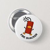 Badge Rond 5 Cm Firequacker Funny Fireworks Pun (Devant & derrière)