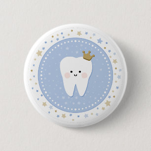Badge Rond 5 Cm First Tooth party Pin Button