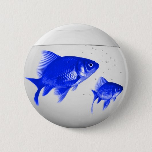 Badge Rond 5 Cm Fishiles bleus (Devant)