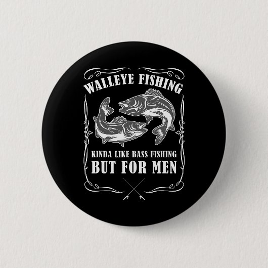 Badge Rond 5 Cm Fishing (Devant)