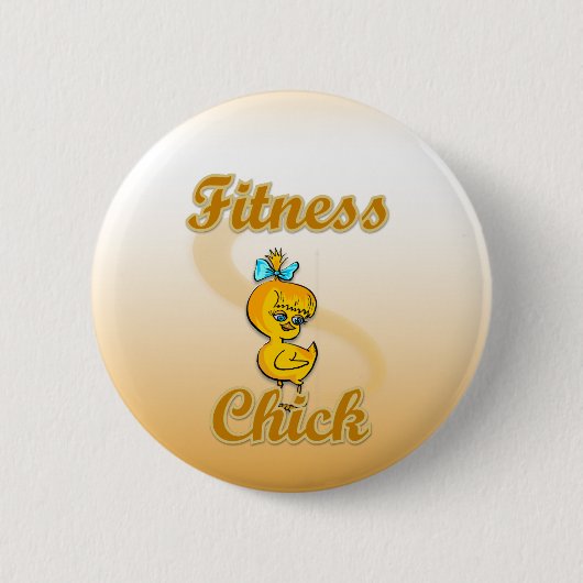 Badge Rond 5 Cm Fitness Chick (Devant)