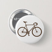 Badge Rond 5 Cm Fixie (brun) (Devant & derrière)