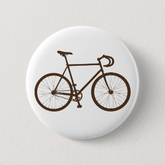 Badge Rond 5 Cm Fixie (brun)