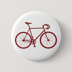 Badge Rond 5 Cm Fixie (rouge)