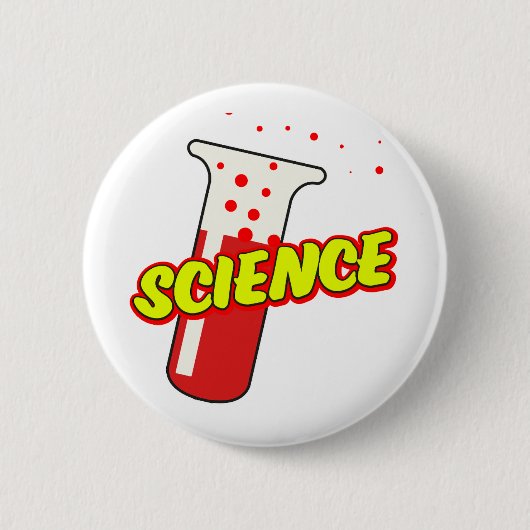 Badge Rond 5 Cm Flacon de science dessin animé (Devant)