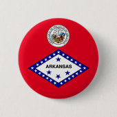 Badge Rond 5 Cm Flag de l'Arkansas (Devant)
