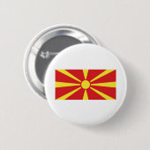Badge Rond 5 Cm Flag de Macedonia (Devant & derrière)