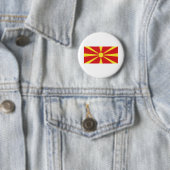 Badge Rond 5 Cm Flag de Macedonia (En situation)