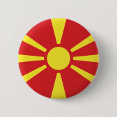 Badge Rond 5 Cm Flag de Macedonia (Devant)