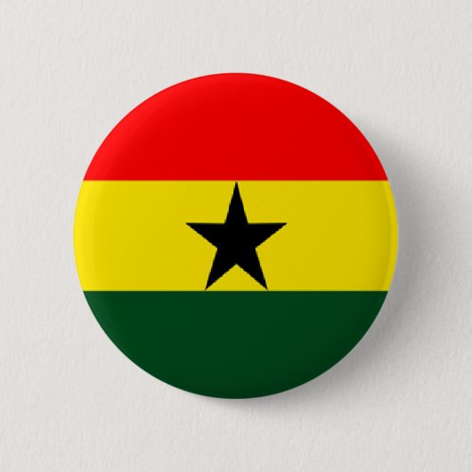 Badge Rond 5 Cm Flag du Ghana (Devant)