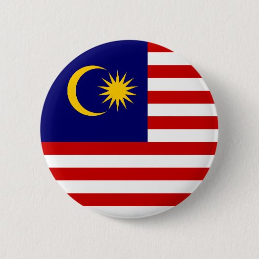 Badge Rond 5 Cm Flag malaisien (Devant)