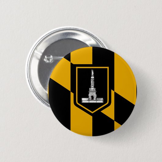 Badge Rond 5 Cm Flag of Baltimore Button (Devant & derrière)