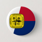 Badge Rond 5 Cm Flag of Memphis, Tennessee Pinback Button (Devant)