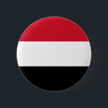 Badge Rond 5 Cm Flag of Yemen Button<br><div class="desc">Flag of Yemen Button</div>