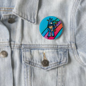 Badge Rond 5 Cm flair. de robe longue (En situation)