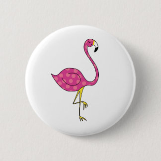Badge Rond 5 Cm flamant