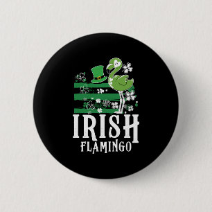 Badge Rond 5 Cm flamant irlandais