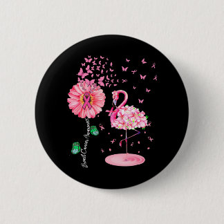 Badge Rond 5 Cm Flamant rose d'oiseaux roses Sensibilisation au ca