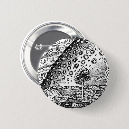 Badge Rond 5 Cm Flammarion Engraving (Devant & derrière)