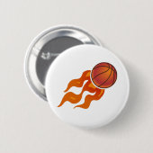 Badge Rond 5 Cm Flammes de basket (Devant & derrière)