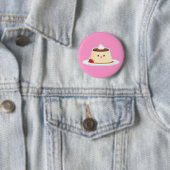 Badge Rond 5 Cm Flan heureux (En situation)
