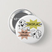 Badge Rond 5 Cm Flash d'information je suis T-shirts et cadeaux (Devant & derrière)