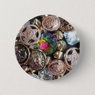 Badge Rond 5 Cm Flea Market Bling
