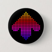 Badge Rond 5 Cm Flèche arc-en-ciel (Devant)