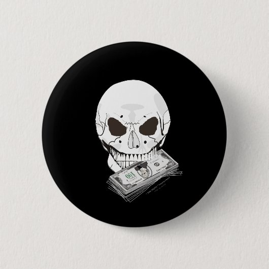 Badge Rond 5 Cm Flèche du crâne (Devant)