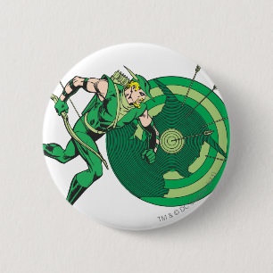 Badge Rond 5 Cm Flèche verte avec cible 2
