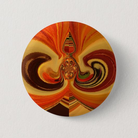 Badge Rond 5 Cm Flèches Abstraites avec Teardrop Center Art Print (Devant)
