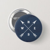Badge Rond 5 Cm Flèches compass (Devant & derrière)