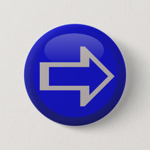 Badge Rond 5 Cm Flèches côtés gauche droite haut bas
