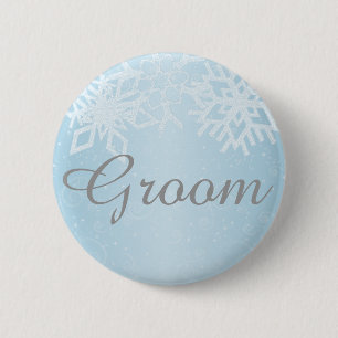 Badge Rond 5 Cm Flèches de neige de l'hiver de la pièce