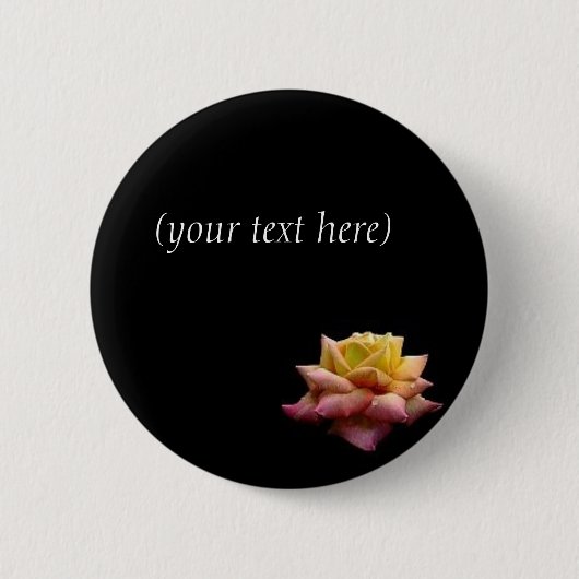 Badge Rond 5 Cm fleur (Devant)
