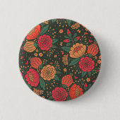 Badge Rond 5 Cm fleur (Devant)