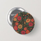 Badge Rond 5 Cm fleur (Devant & derrière)
