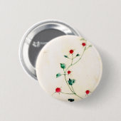 Badge Rond 5 Cm Fleur asiatique (Devant & derrière)