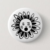 Badge Rond 5 Cm Fleur chantante (Devant)